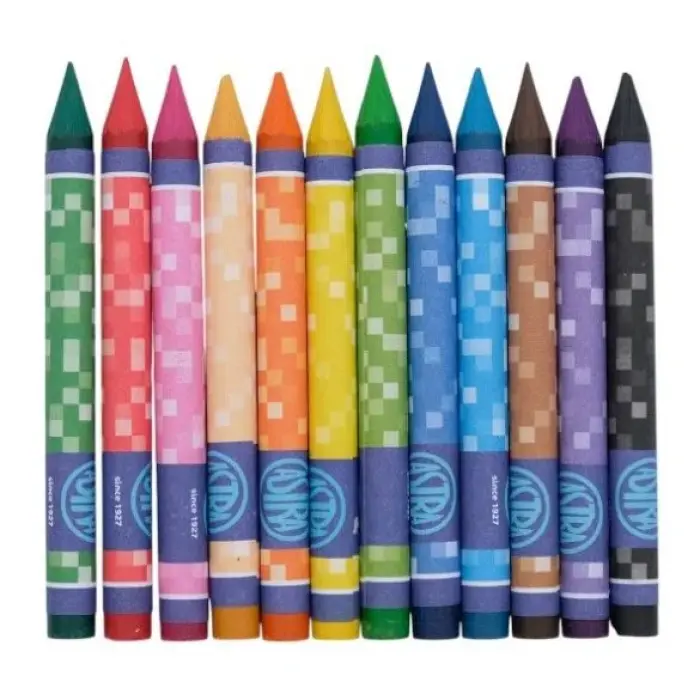 Олівці кольорові Crayons Pixel One 12 кольорів