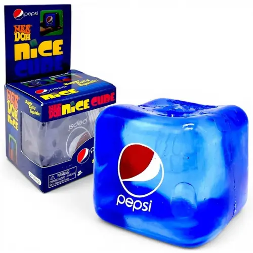 Уценка. Сквиш антистресс "Кубик льда" 5 см PEPSI Поврежденая упаковка