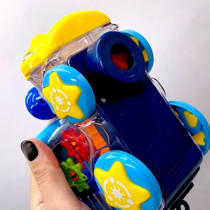 Музичний потяг з підсвічуванням та українською озвучкою (СИНІЙ)