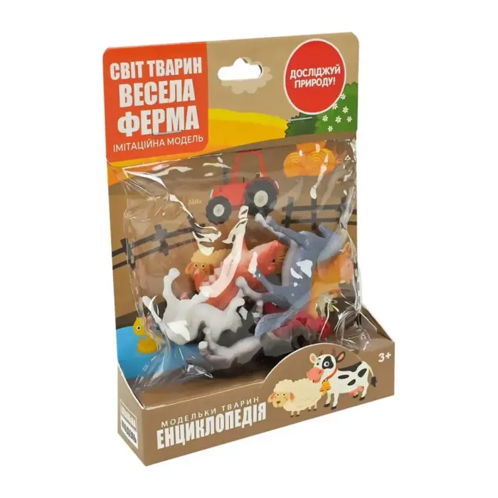 Тварини арт. PL-726-101 (288шт/2) свійські, пакет 11,5*3*15,5см, 12 шт у боксі 24,2*19,7*15,8см