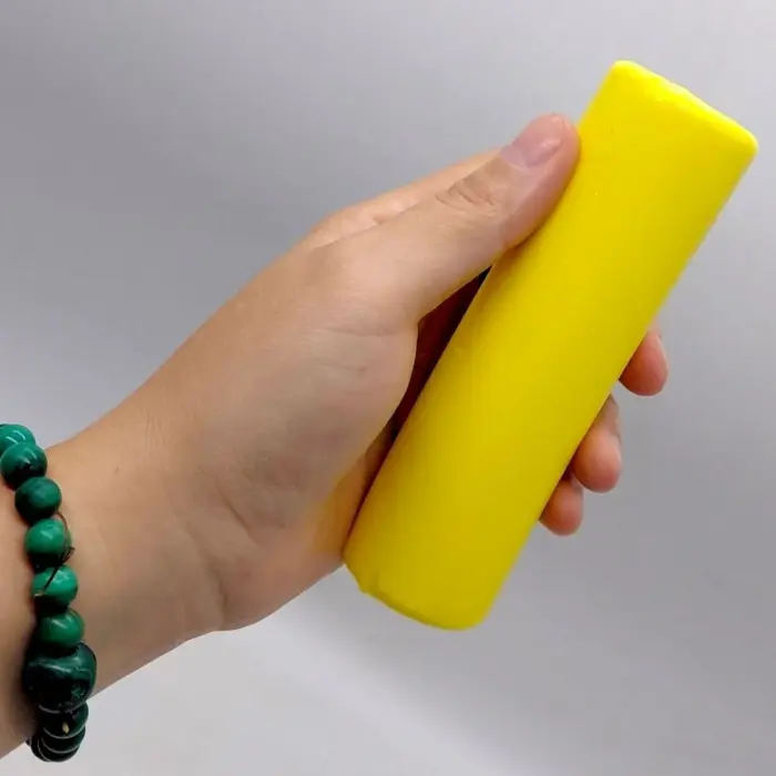 Сквиш антистресс Масло Круглое 13cm желтое
