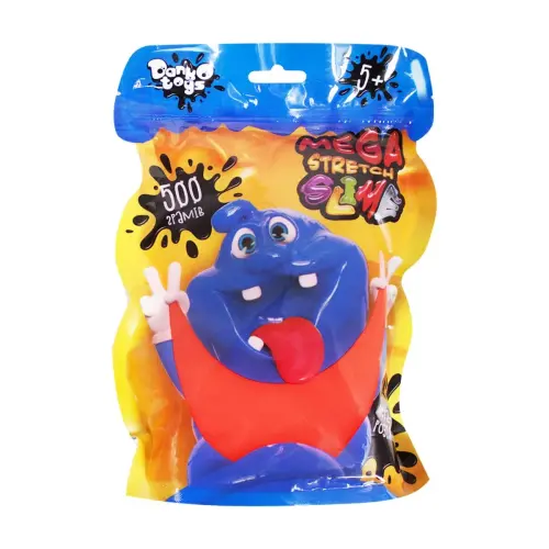 Слайм "Mega Stretch Slime" 500 г укр кораловий