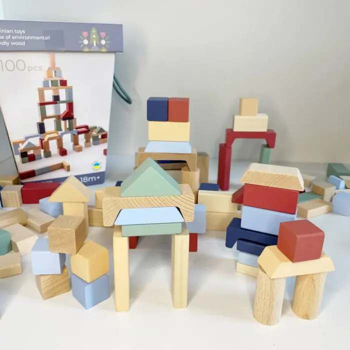 Дитячий конструктор «Cubika 3»/Wooden blocks construction kit «Cubika 3»