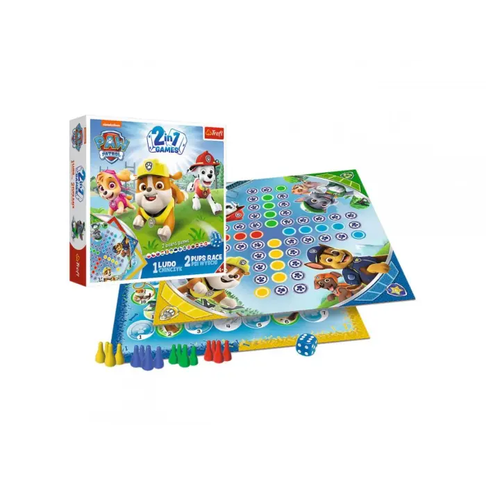 Настольная игра 2 в 1 "Лудо / Щенячие гонки"