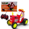 Трактор танцюючий "CrazyCar" на радіокеруванні, акум.USB.,музика, світло, танцює кор.24x14x16см (ЧЕРВОНИЙ)